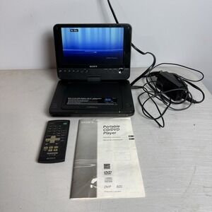 Sony DVP-FX820 Portable DVD Player 8" Swivel Tilt Screen Tested W Remote Manual
